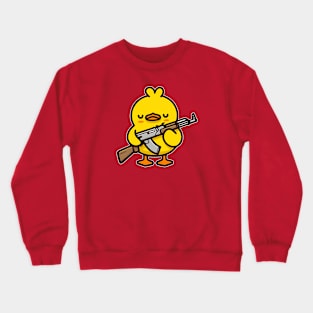 duck with AK47 Crewneck Sweatshirt